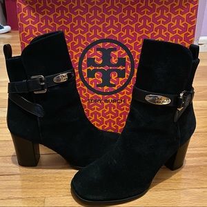 Tory Burch Robynne 85mm Suede/Veg Leather Bootie